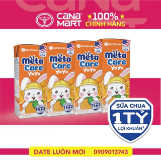Thùng sữa vị chua MetaCare Yoyo 1 tỉ lợi khuẩn giúp bé phát triển toàn diện (110ml)