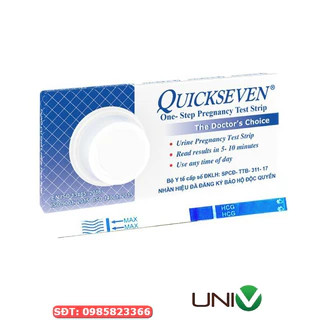 Que thử thai Quickseven  hộp 1 que - Chính hãng Tanaphar - UNIV