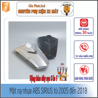 [2 MÀU] Mặt nạ nhựa ABS SIRIUS gắn xe đời từ 2005 đến 2018  - [Tặng kèm dây sạc ĐT]