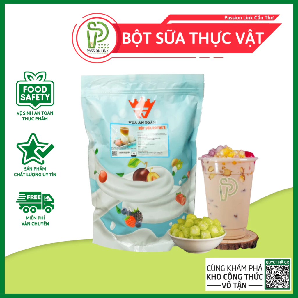 Bột Béo, Bột Kem Béo Thực Vật, Bột Sữa Royal's Cao Cấp 1kg Pha Tất Cả Các Loại Trà Sữa