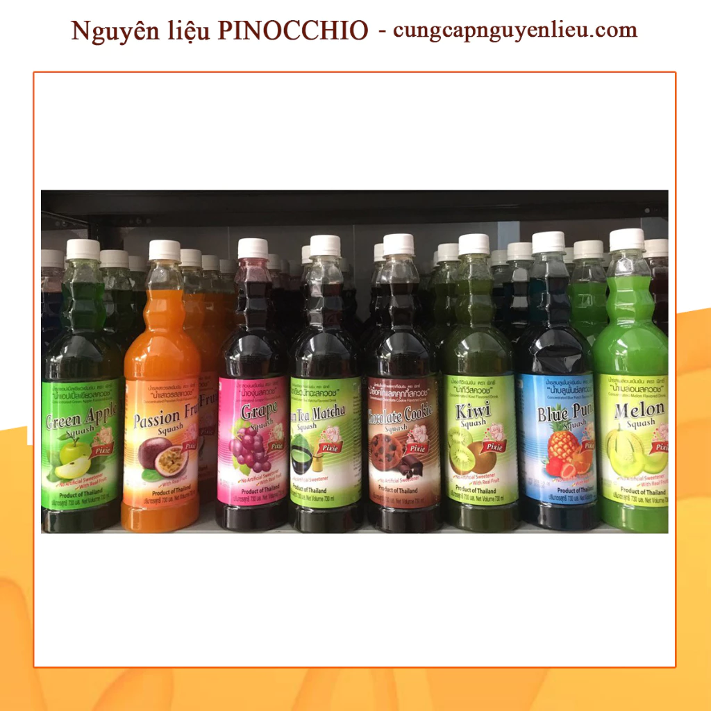 SIRO THÁI HƯƠNG DÂU PIXIE 730ML