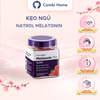 Kẹo ngủ Natrol Melatonin Gummies, hỗ trợ giấc ngủ, an toàn cho sức khỏe loại 5mg, 10mg