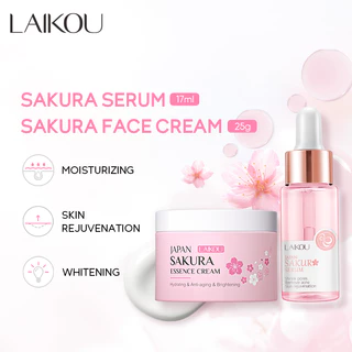 Kem dưỡng da mặt LAIKOU Sakura Giảm nếp nhăn Các nếp nhăn Chống lão hóa Serum làm sáng da mặt