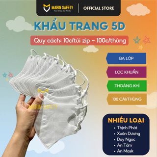 Khẩu trang 5D Thịnh Phát thùng 100 chiếc 3 lớp kháng khuẩn (1 thùng 100c)