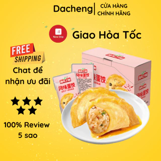 Hoành thánh trứng thịt gà Hồ Nam ăn liền 1 gói 15g đồ ăn vặt Dacheng vừa ngon vừa rẻ