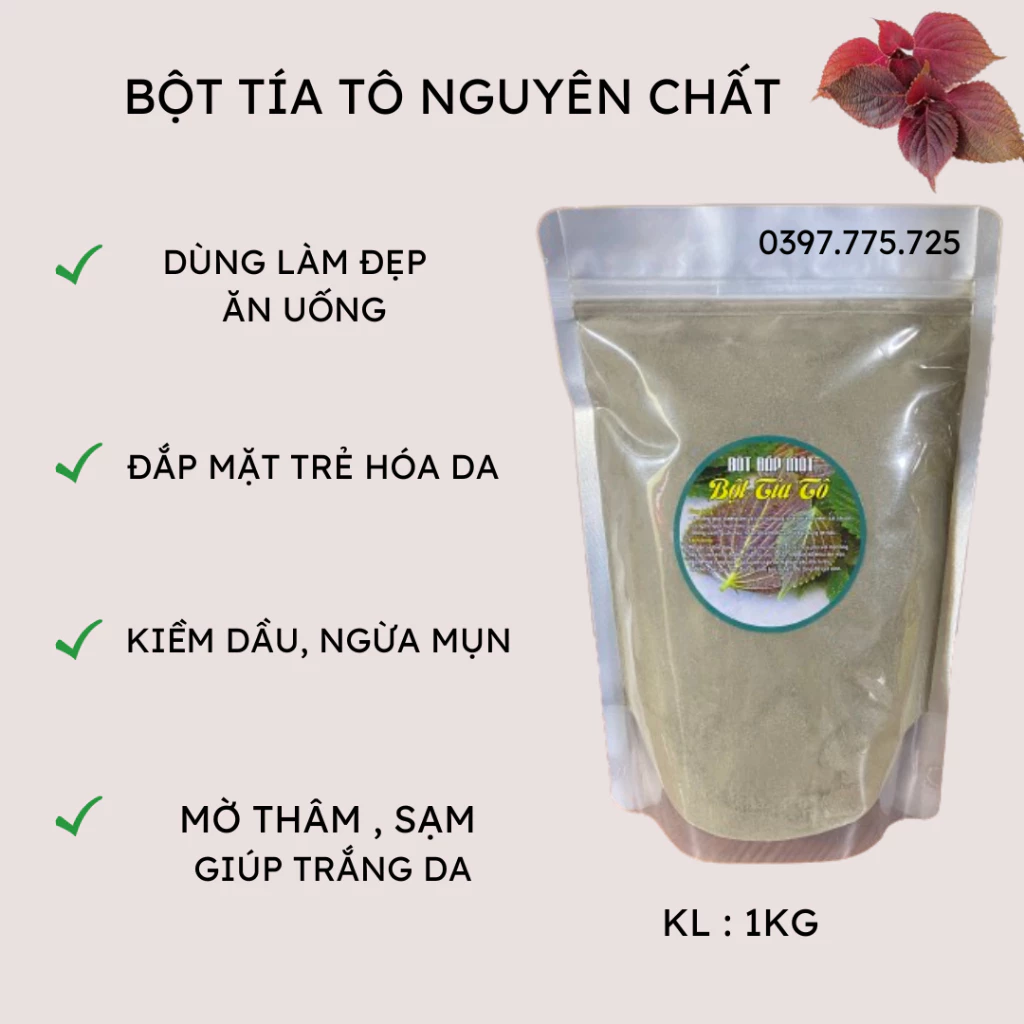 Bột tía tô sản phẩm hanmade