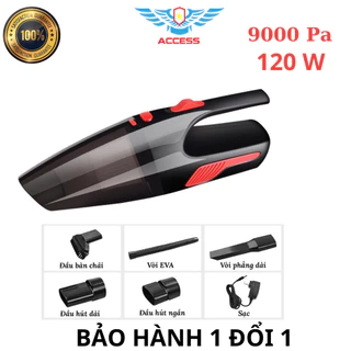 [ FREESHIP ] Máy Hút Bụi Cầm Tay Mini Không Dây Cao Cấp, Máy Hút Bụi Pin Công Suất 120W Dùng Cho Oto Và Gia Đình ACCESS