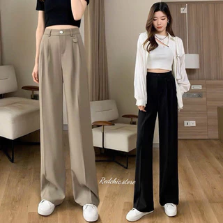 Quần quần culottes ống suông