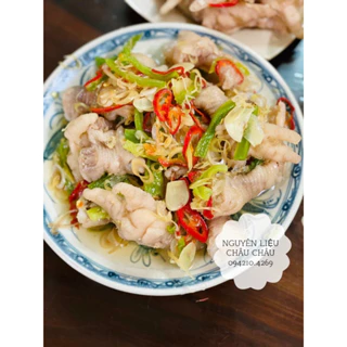 GIAO NGAY - 1 Túi 850g CHÂN GÀ RÚT XƯƠNG NGÂM SẢ ỚT MIX RAU TIẾN VUA đi kèm Sốt chấm THƠM NGON BAO PHÊ - bách hoá nguyên