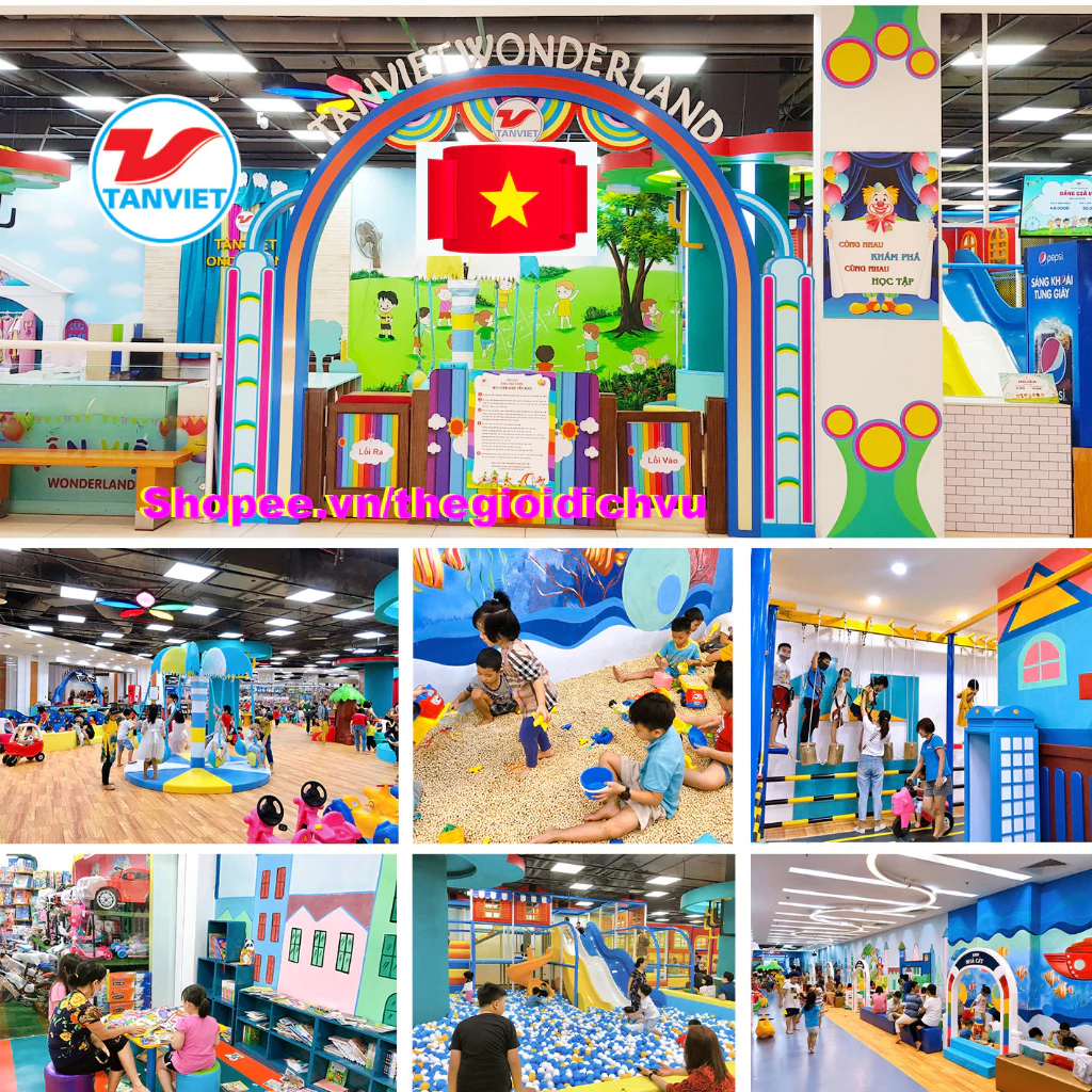 Hà Nội và Miền Bắc [E-Voucher] Tân Việt Wonderland Vé vào cổng vui chơi toàn hệ thống