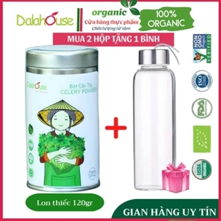 [Tặng bình detox 25K] BỘT CẦN TÂY Dalahouse sấy lạnh nguyên chất 100% Organic - Bột cần tây hữu cơ giảm cân an toàn