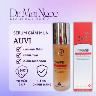 Serum Hỗ Trợ Giảm Mụn, Giảm Nhờn, Mờ Thâm AUVI AVACNES  - Dr. Mai Ngọc