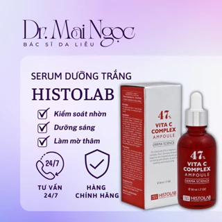 Tinh Chất Dưỡng Trắng Da HISTOLAB 47% VITA C COMPLEX AMPOULE DERMA SCIENCE