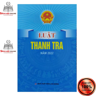 Sách - Luật thanh tra năm 2022 (NXB Lao động)