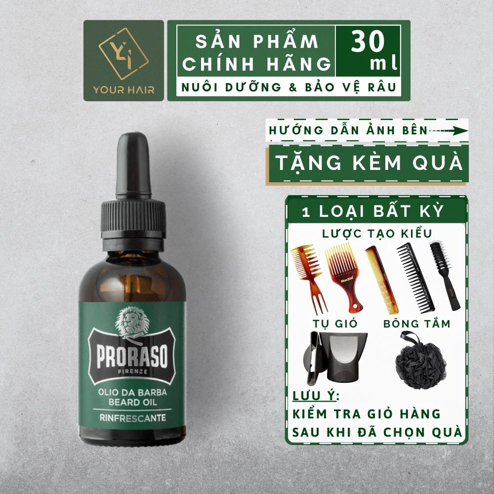 Tinh Dầu Dưỡng Râu Proraso Beard Oil Refreshing - 30ml