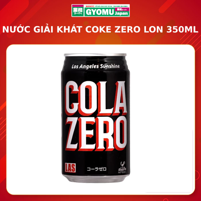 Nước giải khát Coke zero lon 350ml Nhật Bản