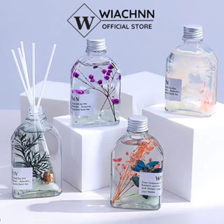 Tinh dầu thơm phòng thiên nhiên WIACHNN 100ML kèm que khuếch tán phát sáng ban đêm làm decor trang trí phòng ngủ PSWC