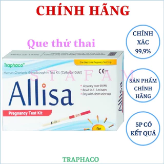 [TEST SỚM, CHÍNH XÁC] Que thử thai nhanh Allisa bản to 4mm, phát hiện có thai sớm, dễ dùng tại nhà, che tên, alisa