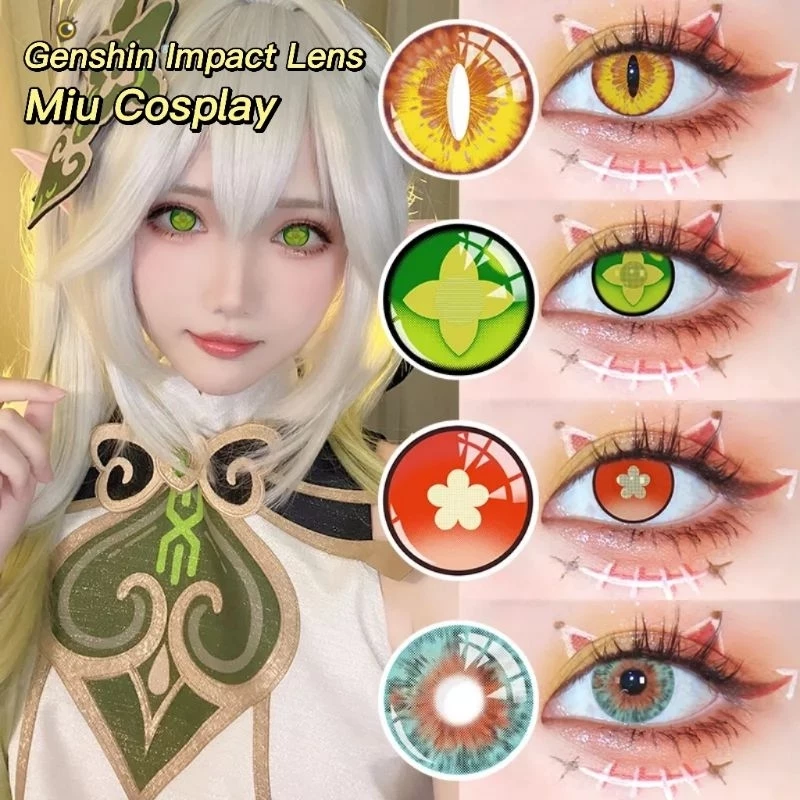 [Sẵn] Nhiều mẫu - Lens cosplay Childe/Xiao/Klee/Hutao/Zhongli/Yae/Kazuha/Raiden - Genshin Impact - Kính áp tròng