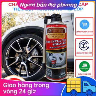 Keo Tự Vá Lốp Ô Tô Xe Máy - Bơm Vá Lốp Không Săm, Có Săm - An Toàn, Nhanh, Tiết Kiệm - Herios Tire Inflator Chất lỏng thay thế lốp chân không