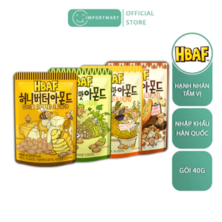 Hạnh Nhân HBAF Tẩm Các Vị - Gói 40g, Các Vị Tự Chọn