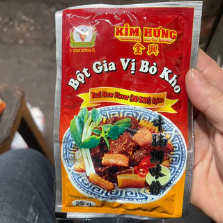 GIA VỊ BỘT BÒ KHO-Kim Hưng 25g