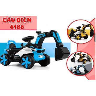 Xe cần cẩu điện, chòi chân 6188 có thể tiến lùi và nâng hạ cần cẩu