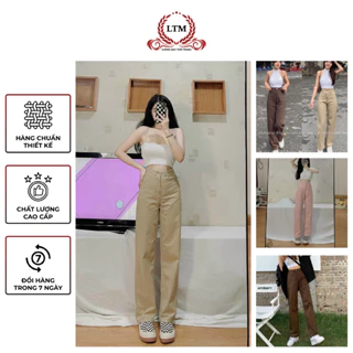 Quần kaki trơn unisex nhiều màu oversize trẻ trung, năng động - Xưởng May LTM