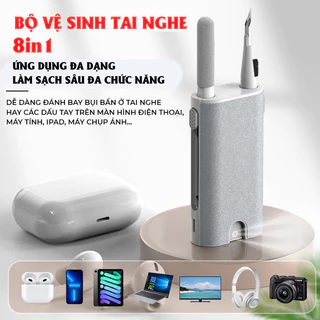 Bộ Dụng Cụ Vệ Sinh Đa Năng 8 In 1 Siêu Nhỏ Gọn  Laptop Máy Tính  Bàn Phím Tai Nghe Đa Năng Nhựa Abs Cao Cấp