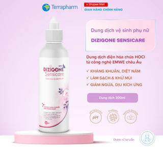 Dung dịch vệ sinh nam/ nữ DIZIGONE Sensicare: Làm sạch vùng kín, khử mùi hôi, ngừa nấm ngứa 300ml