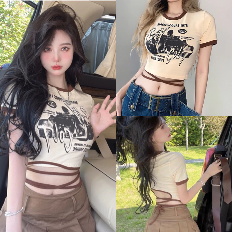 Áo Croptop Buộc Eo