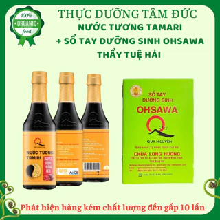 Nước tương Tamari Quy Nguyên chai thủy tinh 250ml Ô Thầy Tuệ Hải (Có sổ tay)