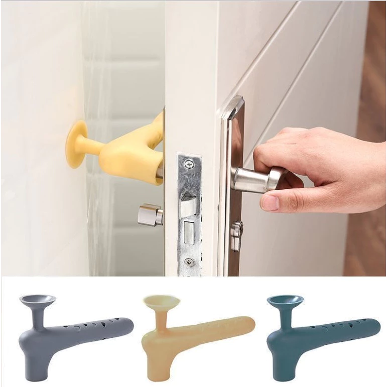combo 5 Tấm bọc tay nắm cửa bằng silicon chống va chạm,hư tường