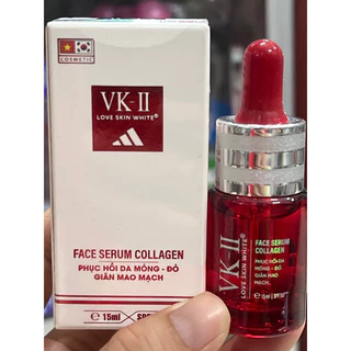 SERUM COLLAGEN VK2 15ML THẢI ĐỘC PHỤC HỒI DA MỎNG ĐỎ GIÃN MAO MẠCH HIỆU QUẢ CHÍNH HÃNG