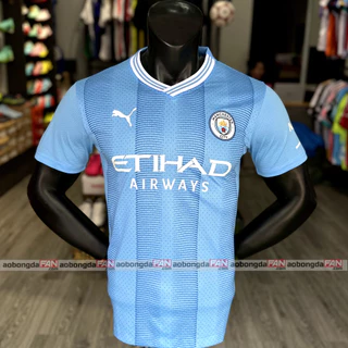 Bộ Quần Áo Bóng Đá Man City Xanh Sân Nhà 22/23 Hàng Thái Player