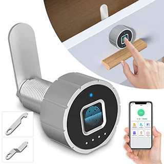 Ổ khóa vân tay thông minh cao cấp Khóa Tủ, Ngăn Kéo Vân tay, Bluetooth 3 chức năng cho ngăn kéo tủ văn phòng 30mm