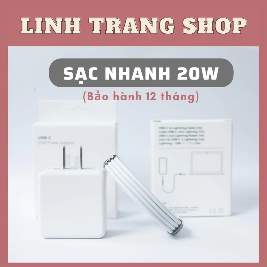 (Có Hộp) Sạc Nhanh PD 2OW , Bảo Hành 12 Tháng