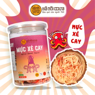 Khô mực xé sợi tẩm gia vị cay Hà Nội Xưa đồ ăn vặt ngon rẻ đảm bảo ATVSTP gói hộp - 50g, 130g, 180g
