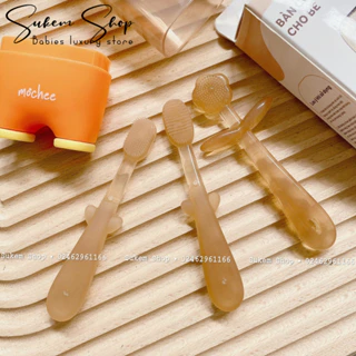 Bàn Chải Đánh Răng Silicone Mochee Cho Bé Vệ Sinh