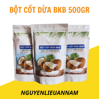 Bột cốt dừa BKB 500 gr thơm ngon hòa nước cốt dừa chan chè, sữa chua hạ long, tạo vị đồ uống