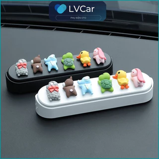 Bảng ghi số điện thoại kèm thú cưng đặt tablo xe hơi ngộ nghĩnh, đáng yêu by LV.car