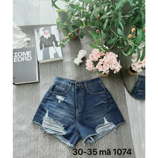 Quần short jean nữ rách form đùi ngắn bigsize từ 55kg đến 85kg thời trang cao cấp 2Kjeans MS1074