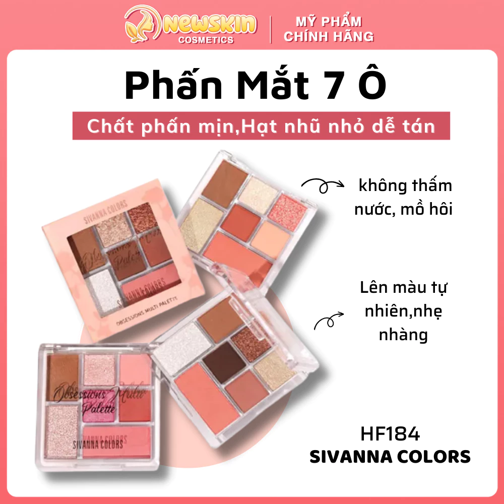 Phấn Mắt 7 Ô Sivanna Obsessions Multi Palette HF184