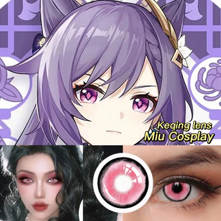 [Sẵn] Lens cosplay Keqing - Genshin Impact - Kính áp tròng [Miu Cosplay]