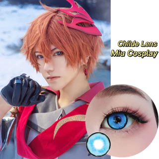 [Sẵn] Lens cosplay Childe - Genshin Impact - Kính áp tròng [Miu Cosplay]