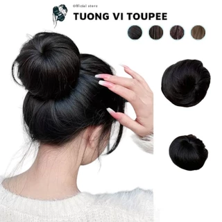 Búi Tóc Giả Loại Dài Tròn Tơ Cao Cấp Phong Cách Trẻ Trung