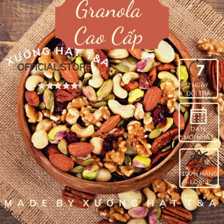 {Granola cao cấp} Mix Nuts Nhân 500Gr hạt dinh duỡng cao cấp óc chó hạt điều hạt bí xanh hạnh nhân ruột macca