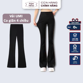 Quần Ống Loe Lưng Cao Legging UMI Ôm Body P2H Dáng Dài QN04