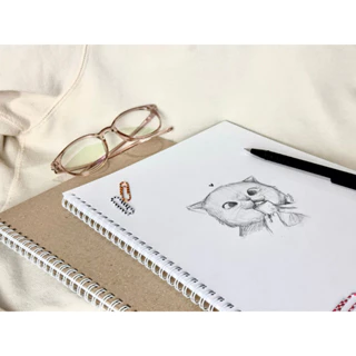 Sổ tay vẽ chì phác thảo sketchbook DRAWING 25 tờ 140gsm khổ A4