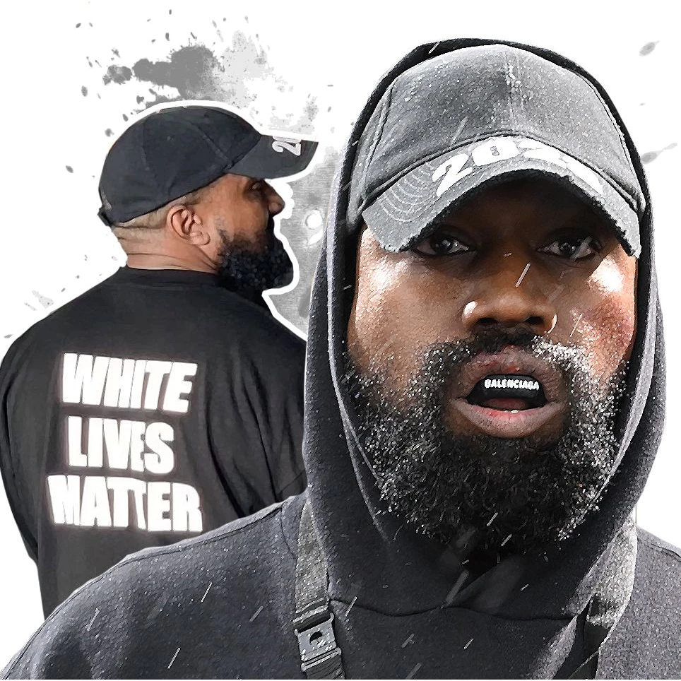 Áo thun tay lỡ unisex nam nữ trơn KANYE WEST (WHITE LIVES MATTER) cotton form rộng oversize